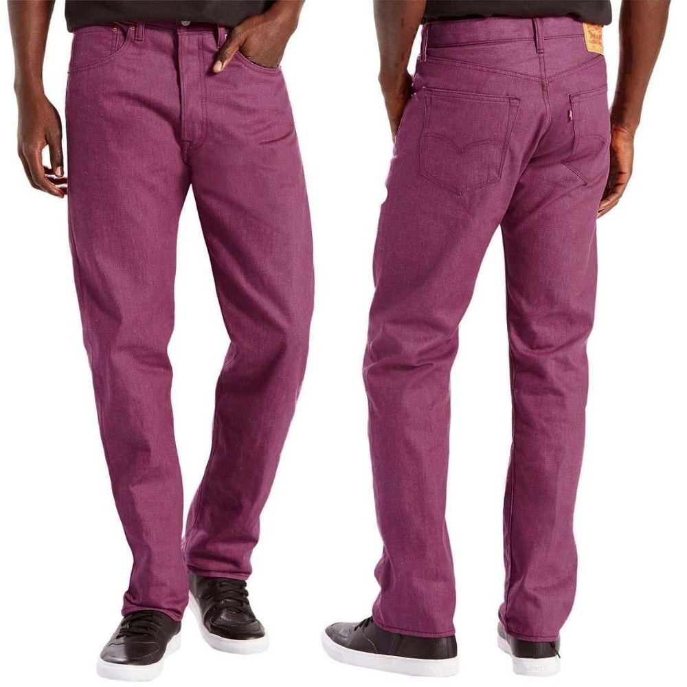 Levi's Men's Straight Jeans in Purple